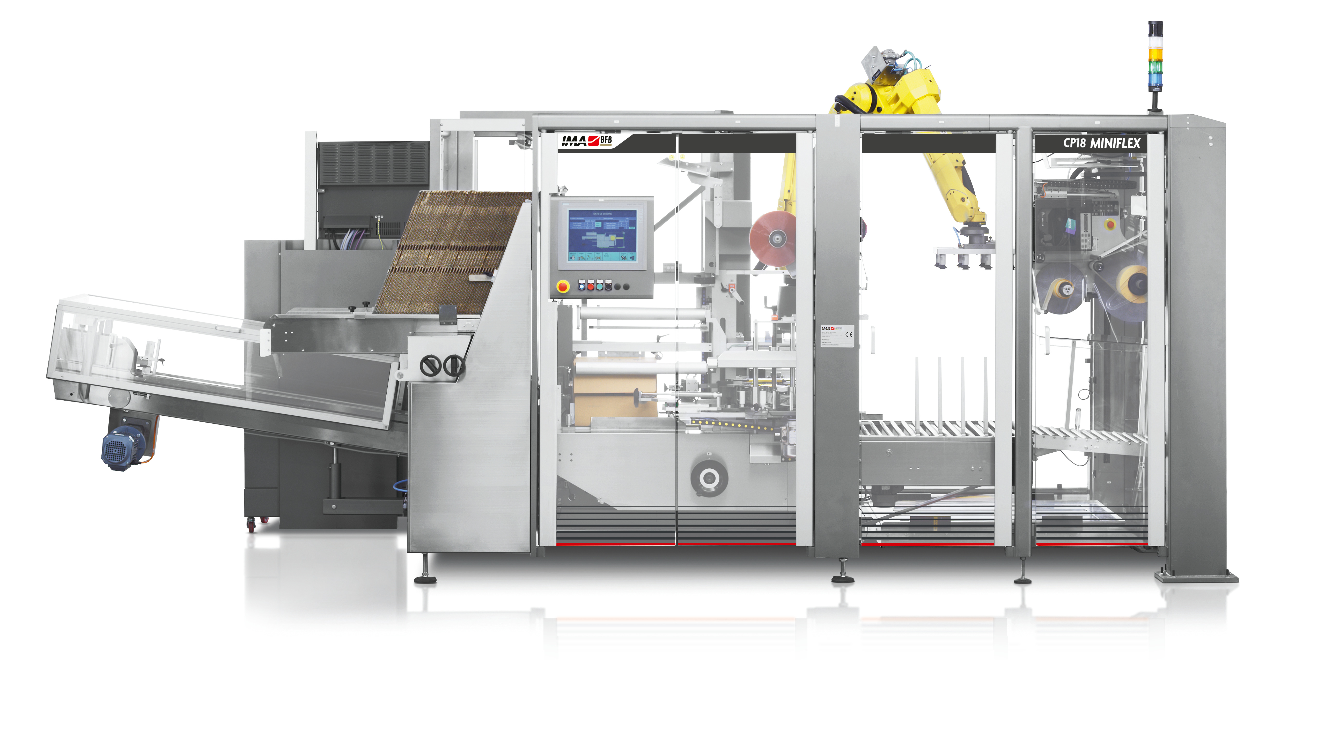 CP18-MINIFLEX, Case packing and palletising machine