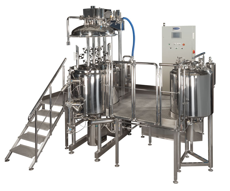 Process line for high viscosity pharmaceutical products