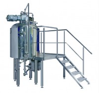 Process mixer with emulsifying system type MS